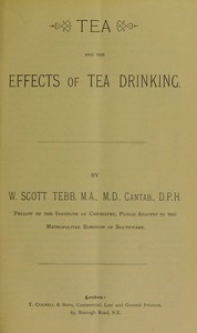 Book cover of "Tea and the effects of tea drinking"