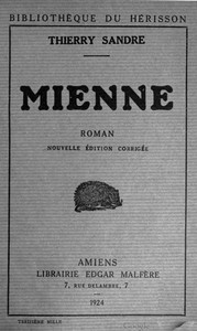 Book cover of "Mienne: roman"