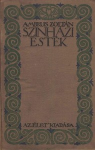 Book cover of "Színházi esték"