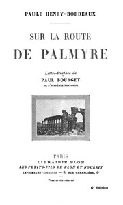 Book cover of "Sur la route de Palmyre"