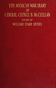 Book cover of "The Mexican War diary of George B. McClellan"