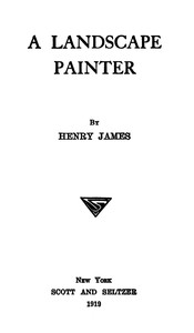 Book cover of "A landscape painter"