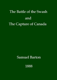 Book cover of "The battle of the Swash and the capture of Canada"