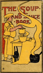 Book cover of "The soup and sauce book"