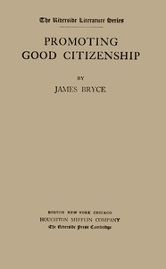 Book cover of "Promoting good citizenship"