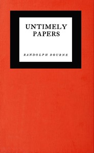 Book cover of "Untimely papers"