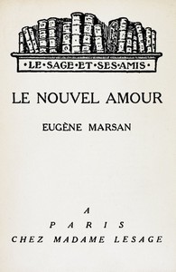 Book cover of "Le nouvel amour"