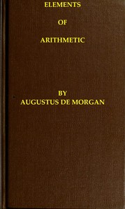 Book cover of "Elements of arithmetic"