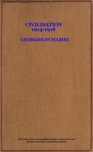 Book cover of "Civilisation 1914-1918"