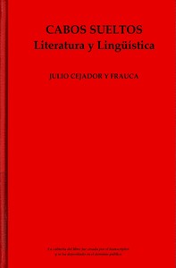 Book cover of "Cabos sueltos: Literatura y lingüística"