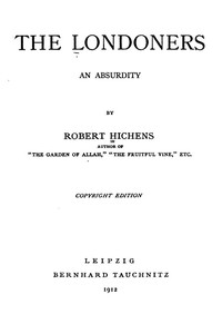 Book cover of "The Londoners : $b an absurdity"