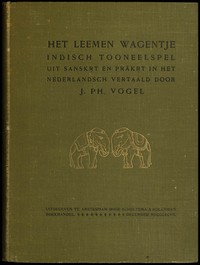 Book cover of "Het leemen wagentje: Indisch tooneelspel uit Sanskṛt en Prākṛt in het Nederlandsch vertaald"