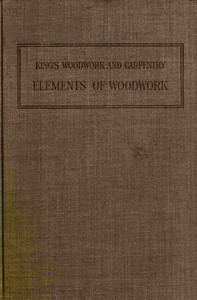 Book cover of "Elements of woodwork"