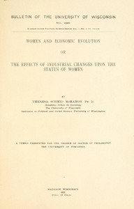 Book cover of "Women and economic evolution: or, The effects of industrial changes upon the status of women"