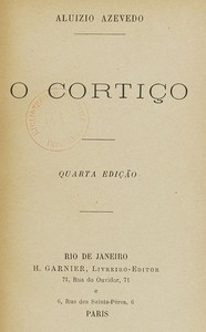 Book cover of "O Cortiço"