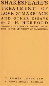 Book cover of "Shakespeare's treatment of love & marriage, and other essays"