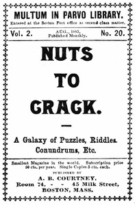 Book cover of "Nuts to crack: A galaxy of puzzles, riddles, conundrums, etc."
