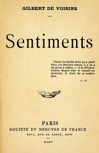 Book cover of "Sentiments"