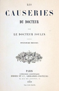 Book cover of "Les causeries du docteur"