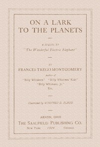 Book cover of "On a lark to the planets - A sequel to "The wonderful electric elephant""