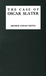 Book cover of "The case of Oscar Slater"