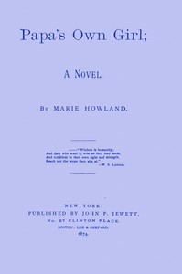 Book cover of "Papa's own girl: A novel"