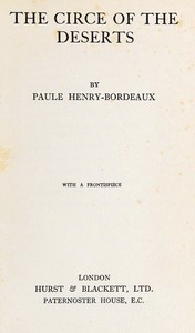 Book cover of "The Circe of the deserts"
