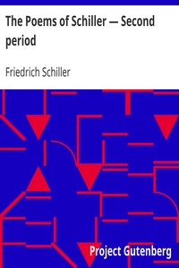 Book cover of "The Poems of Schiller — Second period"
