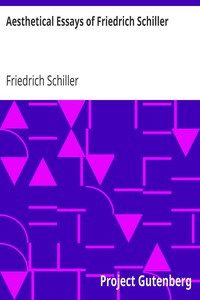 Book cover of "Aesthetical Essays of Friedrich Schiller"