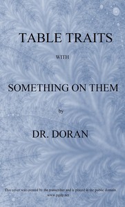 Book cover of "Table traits, with something on them"