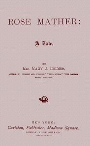 Book cover of "Rose Mather: A tale"