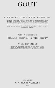 Book cover of "Gout, with a section on ocular disease in the gouty"
