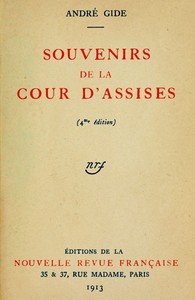 Book cover of "Souvenirs de la Cour d'Assises"