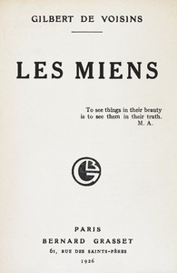 Book cover of "Les miens"