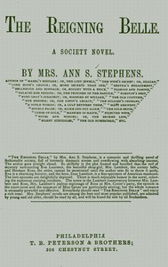 Book cover of "The reigning belle : A society novel"