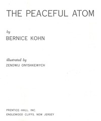 Book cover of "The peaceful atom"