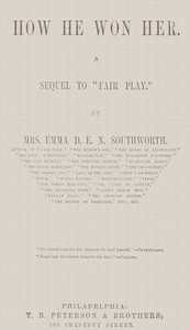 Book cover of "How he won her"