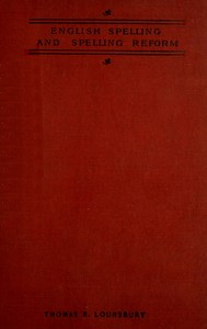 Book cover of "English spelling and spelling reform"