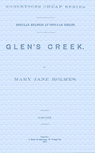Book cover of "Glen's Creek"