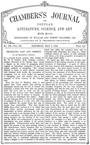 Book cover of "Chambers's journal of popular literature, science, and art, fifth series, no. 122, vol. III, May 1, 1886"
