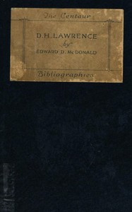 Book cover of "A bibliography of the writings of D. H. Lawrence"