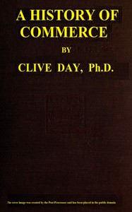 Book cover of "A history of commerce"