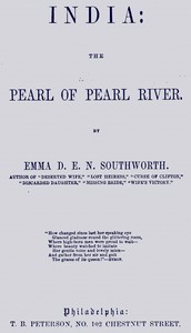 Book cover of "India : $b the pearl of Pearl River"