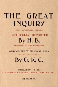 Book cover of "The great inquiry"