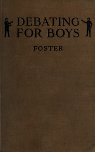 Book cover of "Debating for boys"