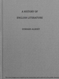Book cover of "A history of English literature : $b A practical text-book"