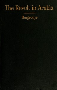 Book cover of "The revolt in Arabia"