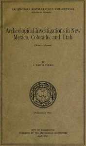 Book cover of "Archeological investigations in New Mexico, Colorado, and Utah"