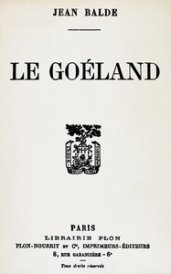 Book cover of "Le goéland"