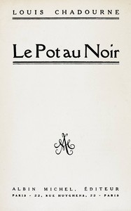 Book cover of "Le pot au noir"